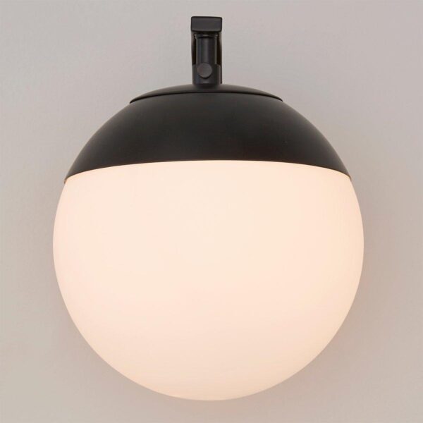 Mid-Century Opal Globe Sconce – view 4
