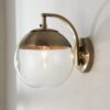 SC18104.0.SC18104AB Mid-Century Clear Globe Sconce