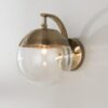 SC18104.1.SC18104AB Mid-Century Clear Globe Sconce – view 2