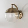 SC18104.2.SC18104AB Mid-Century Clear Globe Sconce – view 3