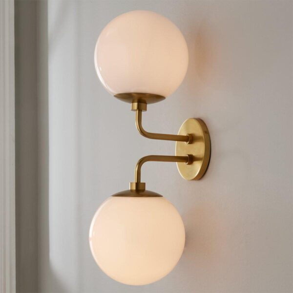 SC19113.2.SC19113AB Minimalist Globe Sconce – 2 Light – view 3