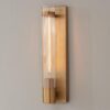 SC21076.0.SC21076AB Fluted Cylinder Glass Sconce