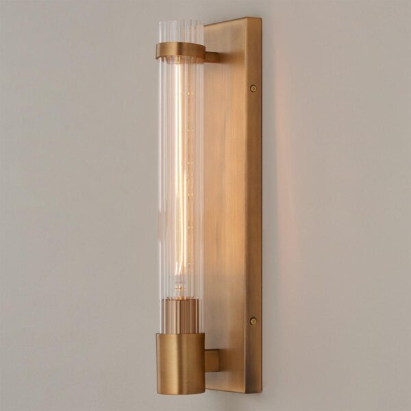 SC21076.2.SC21076AB Fluted Cylinder Glass Sconce – view 3