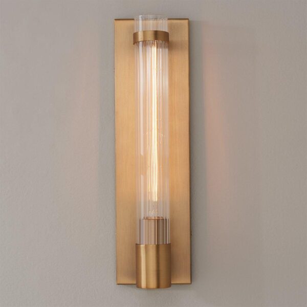 SC21076.3.SC21076AB Fluted Cylinder Glass Sconce – view 4