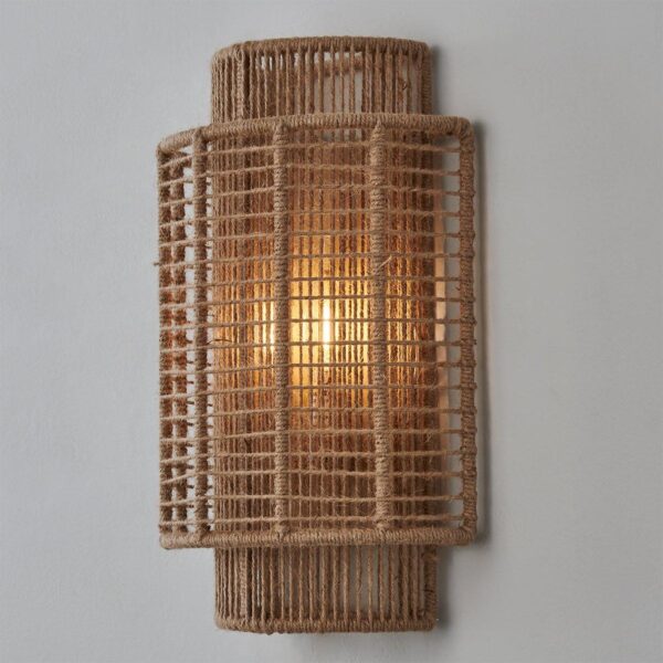SC22150.3.SC22150NA Jute Veil Sconce – view 4