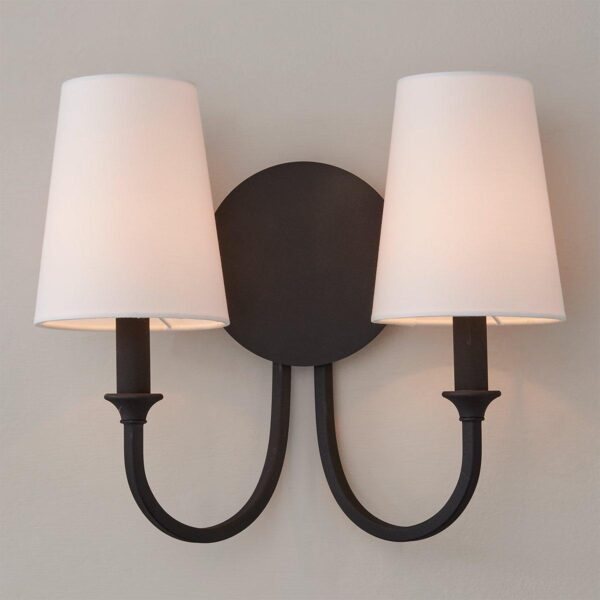 SC22152.2.SC22152BK Gloriosa Double Sconce – view 3
