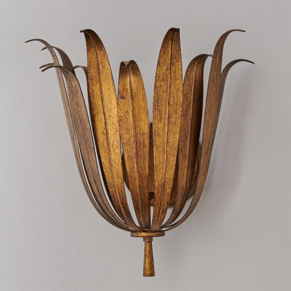 SC23031.1.SC23031AG Vicenzio Leaf Sconce – view 2