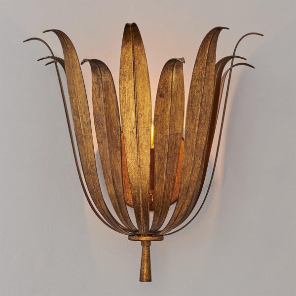 SC23031.3.SC23031AG Vicenzio Leaf Sconce – view 4