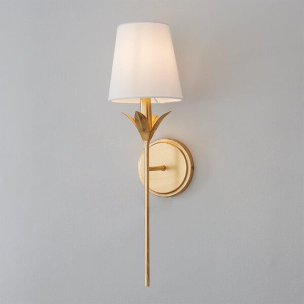 SC23108.0.SC23108GL Olive Leaf Stem Sconce – 1 Light