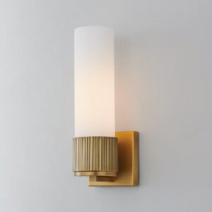 Mirza Opal Glass Bath Sconce – 1 Light