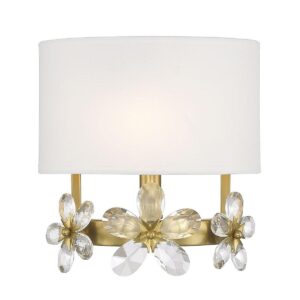 Crystal Wreath Sconce