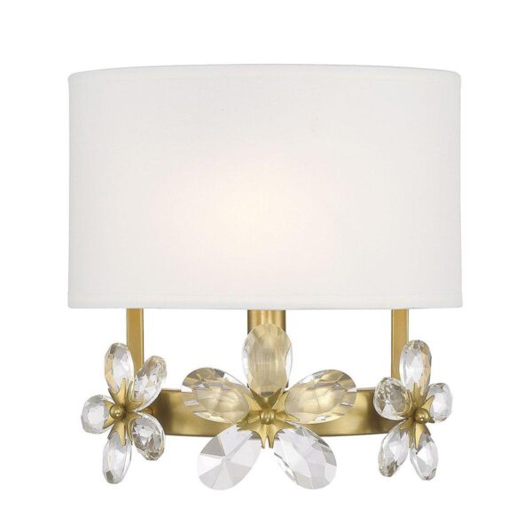 SC24040.0.SC24040AB Crystal Wreath Sconce