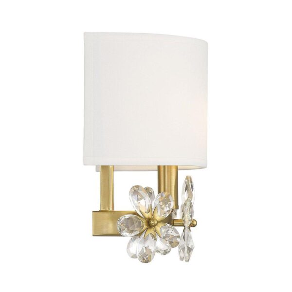 SC24040.3.SC24040AB Crystal Wreath Sconce – view 4