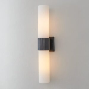 Mirza Opal Glass Bath Sconce – 2 Light