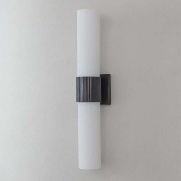 SC24041.1.SC24041BK Mirza Opal Glass Bath Sconce – 2 Light – view 2