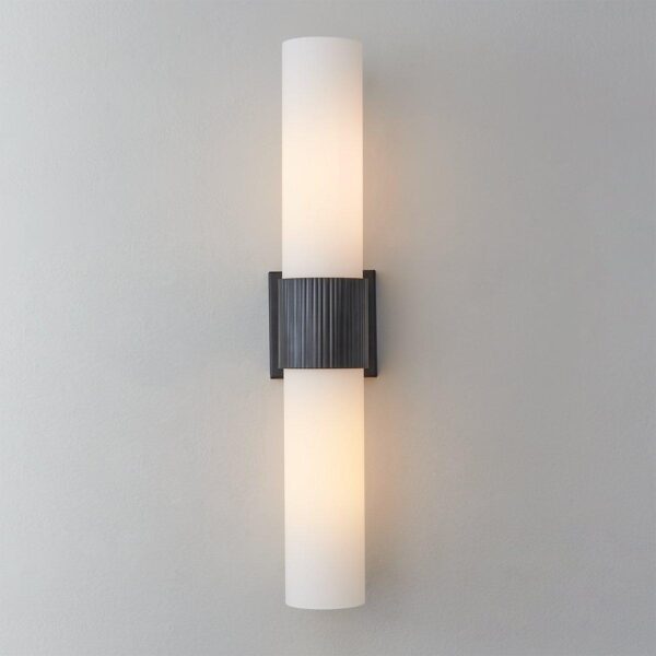 SC24041.2.SC24041BK Mirza Opal Glass Bath Sconce – 2 Light – view 3