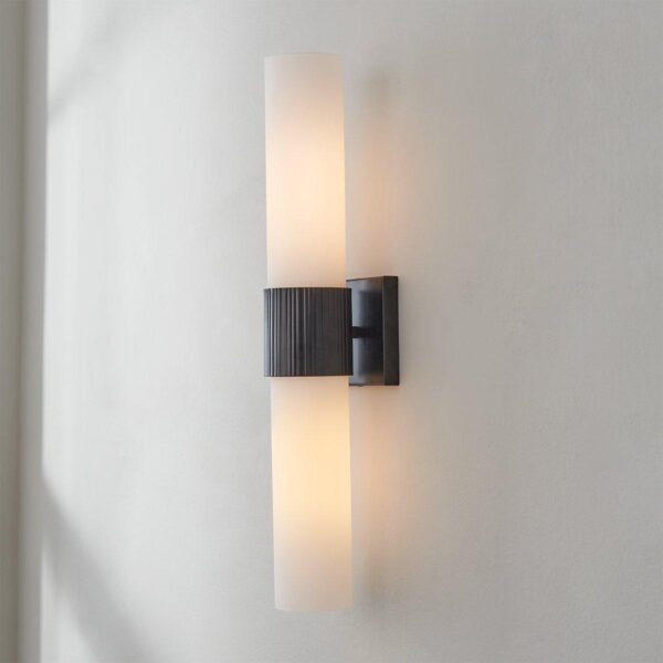 SC24041.3.SC24041BK Mirza Opal Glass Bath Sconce – 2 Light – view 4