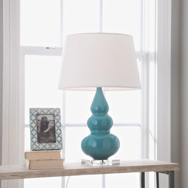 TL08086A.0.TL08086ASB Sassy Ceramic Table Lamp – Lucite Base