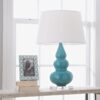TL08086A.1.TL08086ASB Sassy Ceramic Table Lamp – Lucite Base – view 2