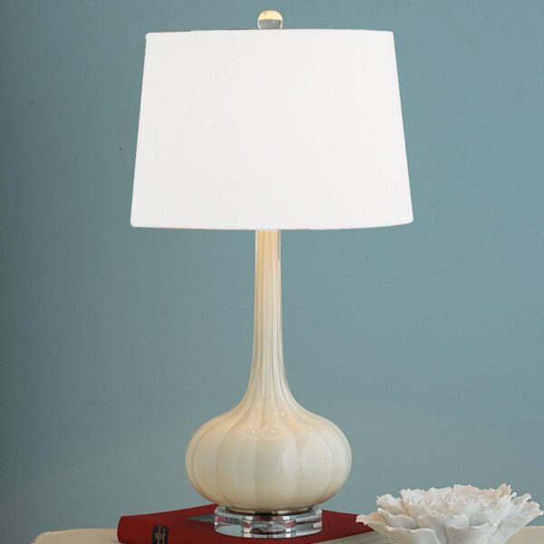 TL11049A.0.TL11049ACM Long Neck Melon Glass Table Lamp