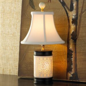 Cream Bone China Mini Table Lamp