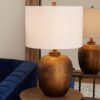 TL18089.0.TL18089CO Hammered Copper Table Lamp