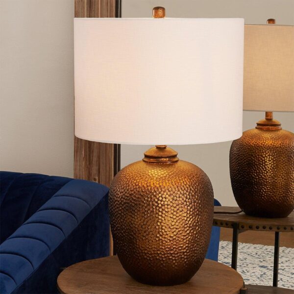 TL18089.0.TL18089CO Hammered Copper Table Lamp