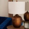 TL18089.1.TL18089CO Hammered Copper Table Lamp – view 2