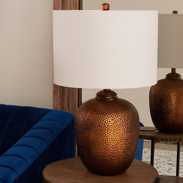 TL18089.1.TL18089CO Hammered Copper Table Lamp – view 2
