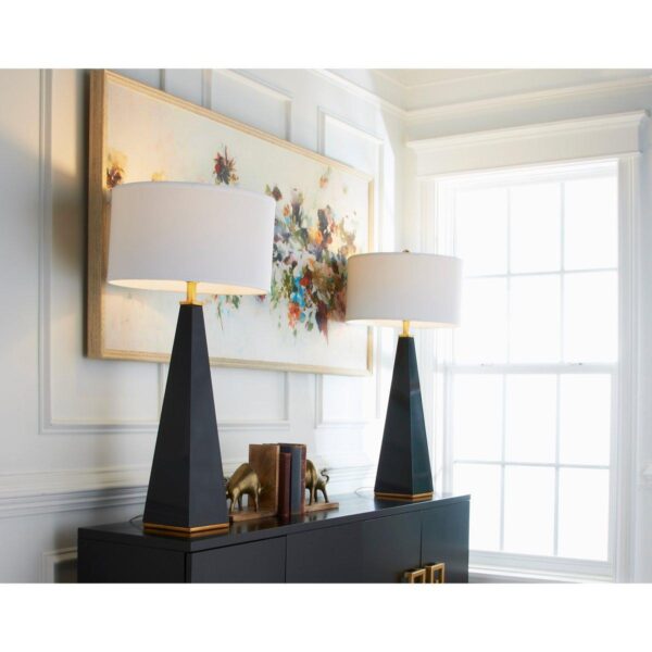 TL18090.3.TL18090BK Noir Triangular Table Lamp – view 4