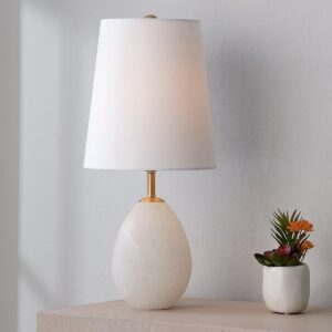 Alabaster Egg Table Lamp