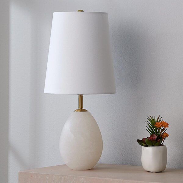 TL19089.1.TL19089WH Alabaster Egg Table Lamp – view 2