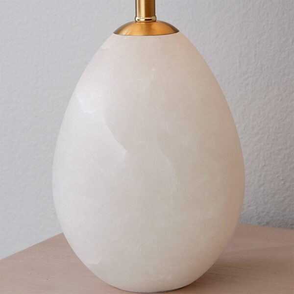 TL19089.2.TL19089WH Alabaster Egg Table Lamp – view 3