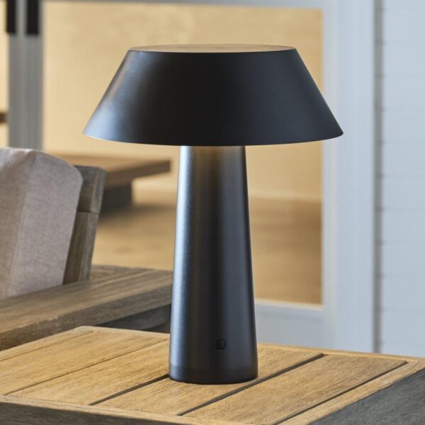 TL24164.0.TL24164BK Glyphic Cordless LED Indoor/Outdoor Table Lamp