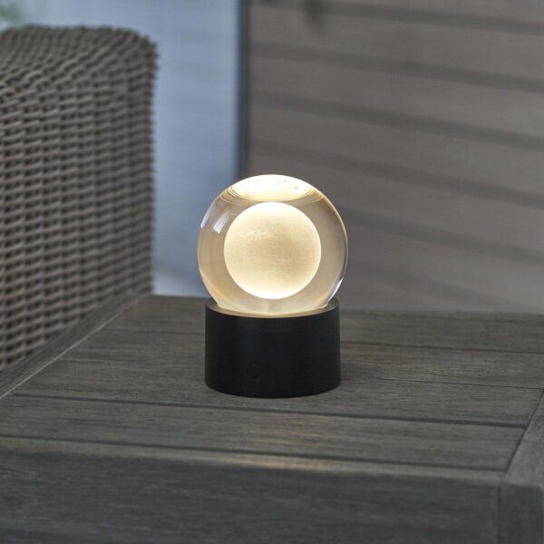 TL24165.0.TL24165BK Moonstone Cordless LED Indoor/Outdoor Table Lamp