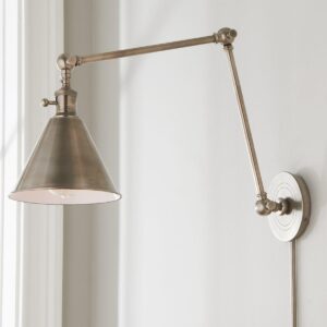 Cone Pivot Shade Double Joint Swing Arm