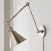 WS07003.2.WS07003ANTNICKEL Cone Pivot Shade Double Joint Swing Arm – view 3