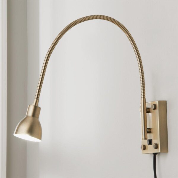 WS09005.0.WS09005AB LED Gooseneck Reading Swing Arm Sconce