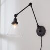 WS17002.0.WS17002BK Industrial Triangle Shade Swing Arm