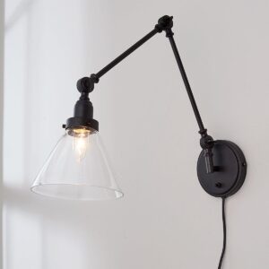 Industrial Triangle Shade Swing Arm