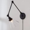 WS17002.2.WS17002BK Industrial Triangle Shade Swing Arm – view 3