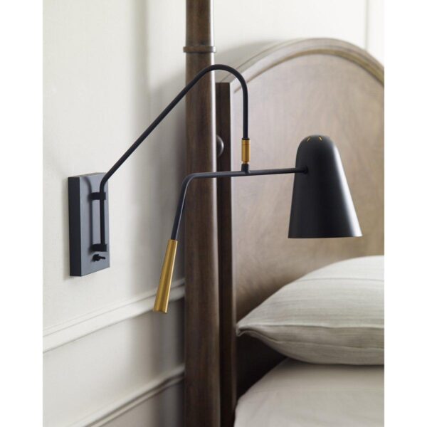 WS19002.0.WS19002BK ED Ellen DeGeneres Simon 1 Light Wall Light