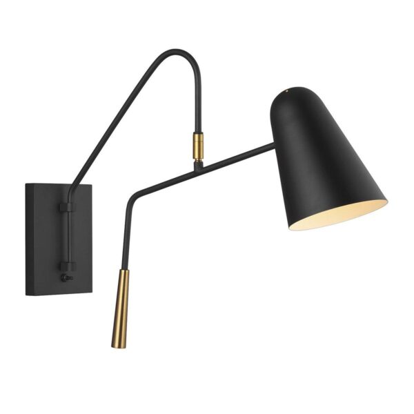 WS19002.1.WS19002BK ED Ellen DeGeneres Simon 1 Light Wall Light – view 2