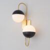 Mid-Century Globe Adjustable Double Swing Arm