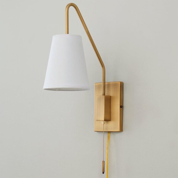 Modern Sleek Swing Arm Sconce – view 2