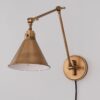 WS19020.1.WS19020AB Cyrus Arched Swing Arm Sconce – Metal Shade – view 2