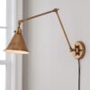 WS19020.2.WS19020AB Cyrus Arched Swing Arm Sconce – Metal Shade – view 3