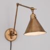 WS19020.3.WS19020AB Cyrus Arched Swing Arm Sconce – Metal Shade – view 4