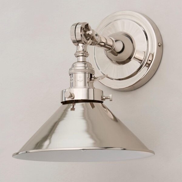 WS20002.1.WS20002PN Banner Swing Arm Bath Sconce – Metal Triangular – view 2