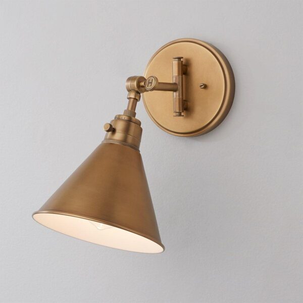 WS21011.0.WS21011AB Cyrus Swing Arm Sconce – Metal Shade
